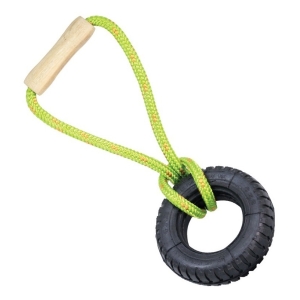 Juguete Para Perro Neumatico Con Agarre De Cuerda 25cm Lcm