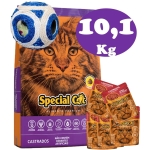 Special Cat Castrado Premium 10,1 Kg + 5 Sachet + Juguete