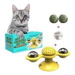 Juguete Giratorio Para Gato Con Luz Y Yerba Gatera
