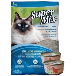 Arena Sanitaria Aglomerante Super Mix 18kg+ 2 Pate + 6 Pagos