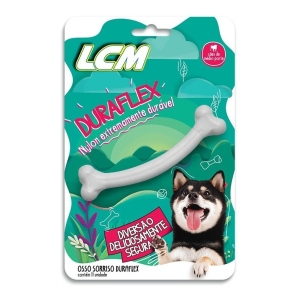 Juguete Para Perro Hueso Sonrisa Mediano Duraflex 12 Cm Lcm