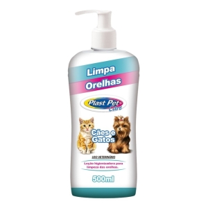Gel Limpiador De Oidos Plast Pet 500 Ml Para Perros Y Gatos