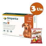 Tableta Antipulgas Y Garrapatas Simparica 5 A 10 Kg X 3comp