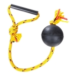 Juguete Para Perro Pelota Maciza Extra Fuerte 8cm Con Cuerda