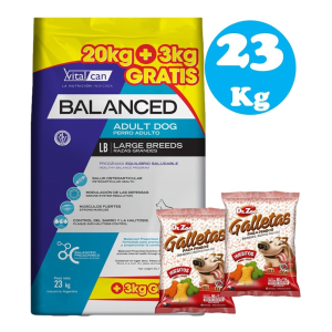 Vitalcan Balanced Perro Adulto Raza Grande 20+3kg + Regalo
