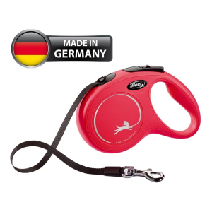 Correa Retractil Flexi N.classic L Cinta 5mts Max50 Kg Rojo