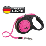 Correa Retractil Flexi Neon S Cinta 5mts Hasta 15 Kg Rosa