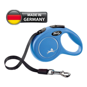 Correa Retractil Flexi N.classic M Cinta 5mts Max25 Kg Azul