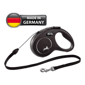 Correa Retractil Flexi B.design M Cordon 5mt Max.20 Kg Negro
