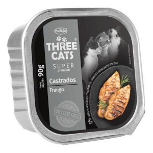 Pate Gato Three Cats Super Premium Castrado 90gr