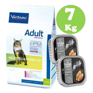 Virbac Hpm Gato Adulto Y Castrado Salmon 7kg + Obsequio