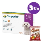 Tableta Antipulgas Y Garrapatas Simparica 2,5 A 5 Kg X 3comp