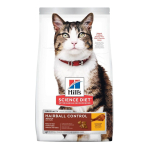 Alimento Hill's Science Diet Hairball Control Para Gato Adulto De Raza Todas Sabor Pollo En Bolsa De 1.8kg