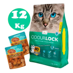 Arena Aglomerante Gato Odourlock Ultra Premium Brisa 12kg