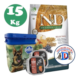 Farmina N&d Ancestral Grain Cachorro Mediano 15kg + Obsequio