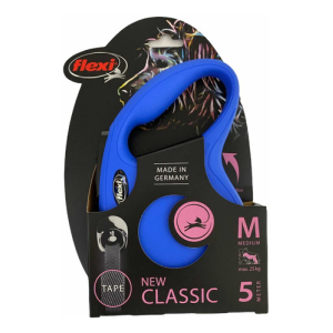 Correa Retractil Flexi N.classic M Cinta 5mts Max 25 Kg Azul