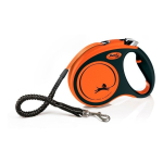Correa Retráctil Premium Flexi Xtreme L 5m Perros Hasta 65kg Color Naranja Y Negro