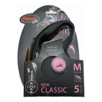 Correa Extensible Flexi New Classic 5m P Perros Hasta 20kg Color Negro