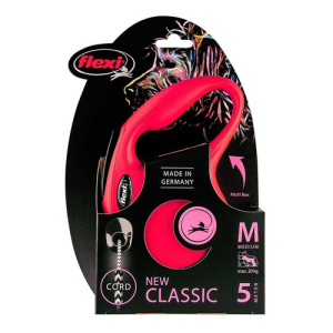 Correa Retráctil Flexi Para Perro 5 Mts M Perros Max 20 Kg Color Rojo