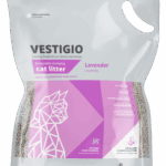 Arena sanitaria aglomerante para gatos Vestigio 24kg aroma Lavanda